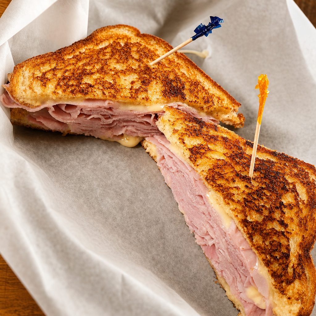 Grilled Ham & Cheese Sandwich.