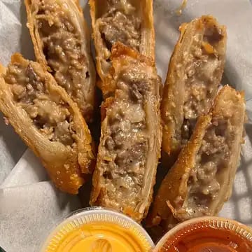 Cheese Steak Eggrolls.
